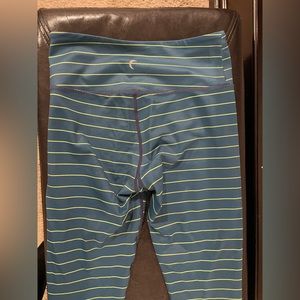 Zyia yellow stripes leggings. Gently used (M)